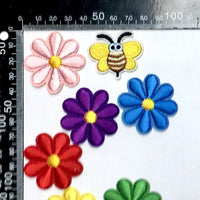 Multi Pcs Flower Theme Sew-On Iron-On Embroidered Applique Patches