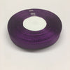 1x Roll 24yds 12mm Satin Single Sided Ribbon - Pick Your Colour