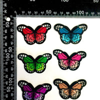 Multi Pcs Butterfly Theme Sew-On Iron-On Embroidered Applique Patches