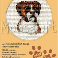 1x Mouseloft Paw Prints Dogs & Puppies Mini Cross Stitch Kit