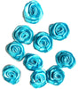 20x Handmade 20mm Satin Rose Flower Appliqué Sewing Craft