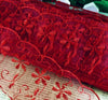 2x Yards Bright Coloured 65mm Wide Scalloped Polyester Lace Trim