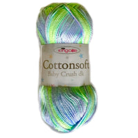 1x King Cole Cottonsoft Baby Crush DK 100% Cotton Crochet and Knitting Yarn 100g