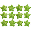 12x 35mm Glitter Star w/ Non Woven Fabric Backing & Sponge Inside Sew On Patch