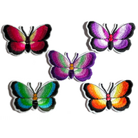 Multi Pcs Butterfly Theme Sew-On Iron-On Embroidered Applique Patches