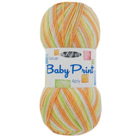 1x King Cole 4Ply Baby Print 100% Premium Acrylic Crochet and Knitting Yarn 100g