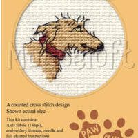 1x Mouseloft Paw Prints Dogs & Puppies Mini Cross Stitch Kit