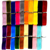 2x Yards Single Faced 16mm Velvet Ribbon Trim  - Choose your Colour