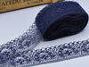 2x Yards Bright Coloured 40mm Wide Scalloped Polyester Floral Lace Trim