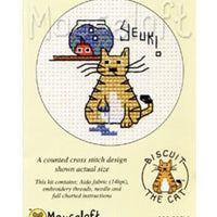 1x Mouseloft Biscuit the Cat Mini Cross Stitch Kit- Choose Your Design