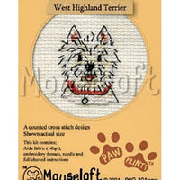 1x Mouseloft Paw Prints Dogs & Puppies Mini Cross Stitch Kit