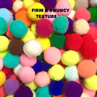 20x Firm and Bouncy but Soft Large 25mm Pompoms Crafts