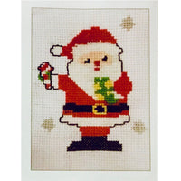 1x TWU Christmas Holiday Themed Make Your Own Mini Cross Stitch Card Kit