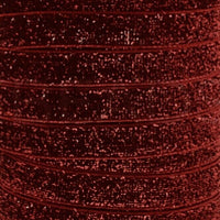 5x Yards 10mm Glitter Sparkly Velvety Polyester Ribbon - Pick Your Colour