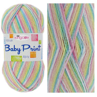 1x King Cole 4Ply Baby Print 100% Premium Acrylic Crochet and Knitting Yarn 100g