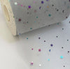 3x Yards 150mm Sequin Star Moon & Star Ribbon Tulle Sparkling Mesh for Crafts