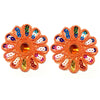 Set of 2pcs Extra Large 60mm Flower with Sequin Iron On Sew on Applique Patch