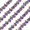 1x Half Yard 15mm Embroidered Rose Flower Lace Trim - Pick your Colour