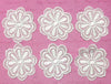 6x Xtra Large White Flower 50-55mm Embroidered Guipure Sew on Applique Patch