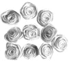 20x Handmade 20mm Satin Rose Flower Appliqué Sewing Craft