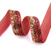 5x Yards 10mm Glitter Sparkly Velvety Polyester Ribbon - Pick Your Colour