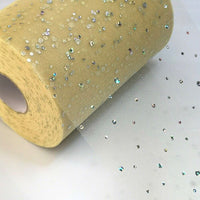 3x Yards 150mm Glitter Sequin Tulle Ribbon Sparkling Mesh for Crafts