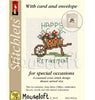 1x Mouseloft Stitchlets Celebration Card Mini Cross Stitch Kit with Cards