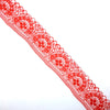 2x Yards Bright Coloured 40mm Wide Scalloped Polyester Floral Lace Trim