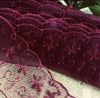 2x Yards Bright Coloured 65mm Wide Scalloped Polyester Lace Trim