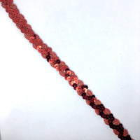 2x Yards 20mm Wavy Braided Sequin Metallic Trim- Pick Your Colour