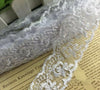 2x Yards Bright Coloured 40mm Wide Scalloped Polyester Lace Trim