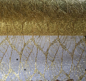 1x Yards 470mm (18.5inch wide) Sequin and Glitter Tulle Fabric Mesh