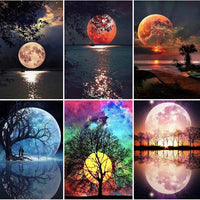 1x 5D Full Drill Moonlight Resin Diamond Art Dots Embroidery Painting Art Kit