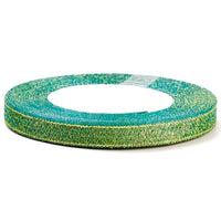 25 Yards (1x Roll) 10mm Sparkly Glitter Organza Polyester Ribbon Trim