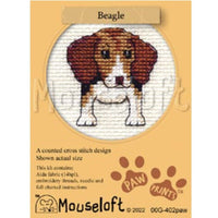 1x Mouseloft Paw Prints Dogs & Puppies Mini Cross Stitch Kit