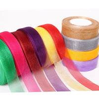 25 Yards (1x Roll) 12mm Sheer Organza Polyester Ribbon Trim