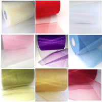 4x Yards 150mm Soft Shimmer Tulle Ribbon Mesh Tutu Fabric Net for Crafts Ribbon