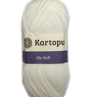 1x Kartopu AK Soft 100% Acrylic 100g Crochet and Knitting Yarn