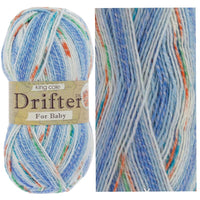 1x King Cole Drifter For Baby Mix Fibre DK Crochet and Knitting Yarn 100g