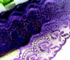 2x Yards Bright Coloured 40mm Wide Scalloped Polyester Lace Trim