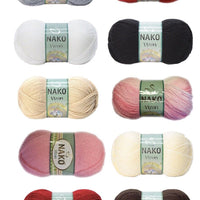 Nako Vizon 100% Premium Acrylic 100g Crochet and Knitting Yarn