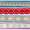 2x Meters 32mm/35mm Crochet Like Cotton Lace Trim - Red or Beige