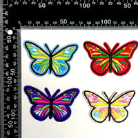 Multi Pcs Butterfly Theme Sew-On Iron-On Embroidered Applique Patches