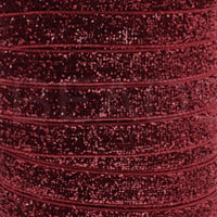 5x Yards 10mm Glitter Sparkly Velvety Polyester Ribbon - Pick Your Colour