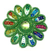 Set of 2pcs Extra Large 60mm Flower with Sequin Iron On Sew on Applique Patch