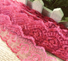 2x Yards Bright Coloured 40mm Wide Scalloped Polyester Lace Trim