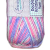 1x WDL Purple & Pink DK Variegated Prints 100g Polyester Crochet & Knitting Yarn