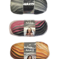 1x Nako Moher Special Ebruli 80% Premium Acrylic 10% Mohair 10% Wool 100g