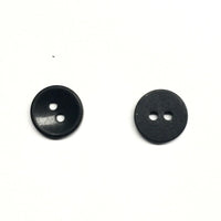 50x Black or White 12mm Two-Hole Buttons for Craft and Sewing