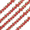 1x Half Yard 15mm Embroidered Rose Flower Lace Trim - Pick your Colour